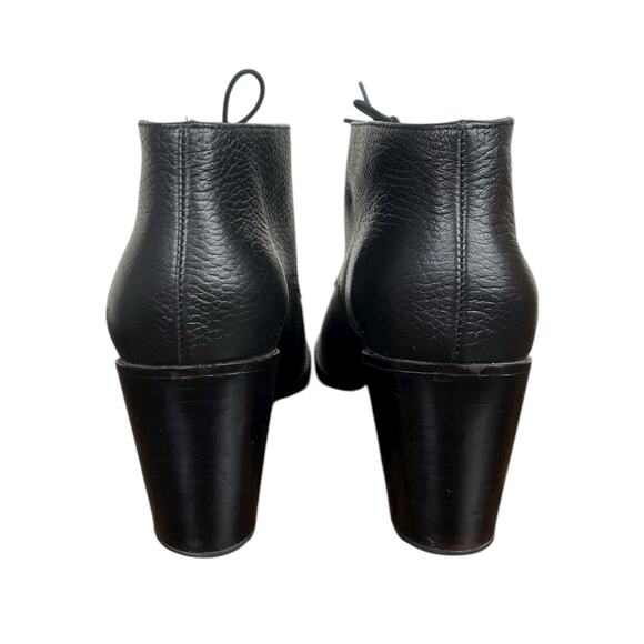Rachel Comey Ibex Leather Lace-Up Booties Black Ankle Boots Size 9 - Picture 8 of 11